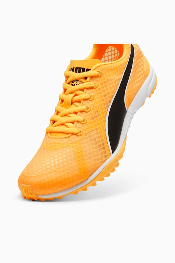 evoSPEED Haraka 8 Unisex Spikes Unisex, Sun Stream-PUMA Black-PUMA White, extralarge