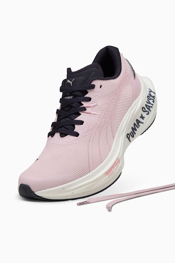 PUMA x SAYSKY Deviate NITRO™ 3 Running Shoes Women, Rose Mauve-New Navy, extralarge