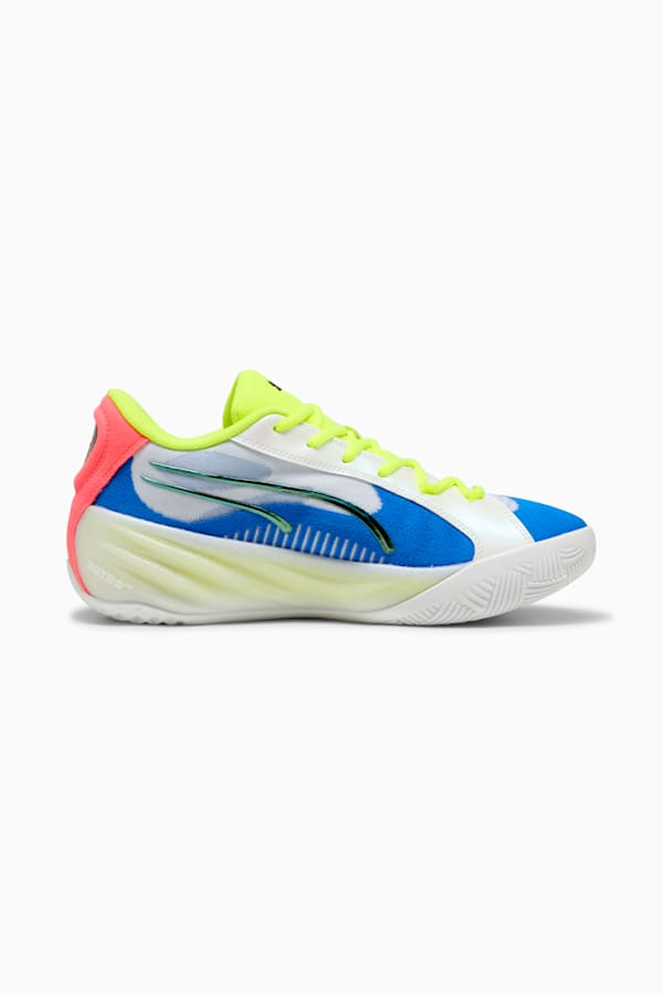 All-Pro NITRO™ Basketball Shoes Unisex, PUMA White-Yellow Alert-Pink Alert, extralarge