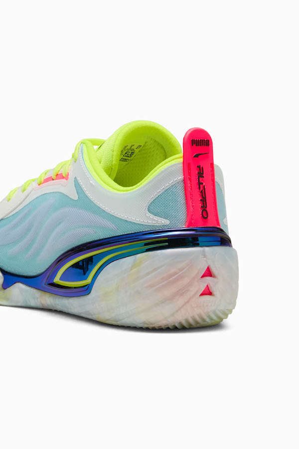 All-Pro NITRO™ Elite Basketball Shoes Unisex, Light Aqua-Yellow Alert, extralarge