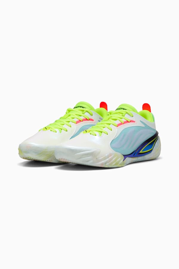 All-Pro NITRO™ Elite Basketball Shoes Unisex, Light Aqua-Yellow Alert, extralarge