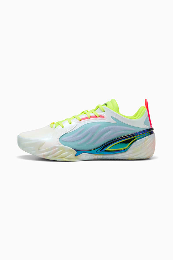 All-Pro NITRO™ Elite Basketball Shoes Unisex, Light Aqua-Yellow Alert, extralarge