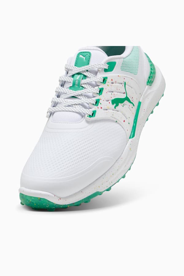 PUMA x ARNOLD PALMER IGNITE Elevate Golf Shoes Men, PUMA White-Grassy Green-Rosso Corsa, extralarge-GBR