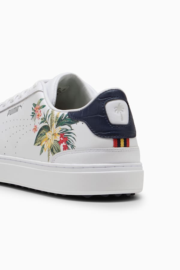 PUMA x PALM TREE CREW Classic G Golf Shoes Men, PUMA White-Deep Navy-Red Fire, extralarge-GBR