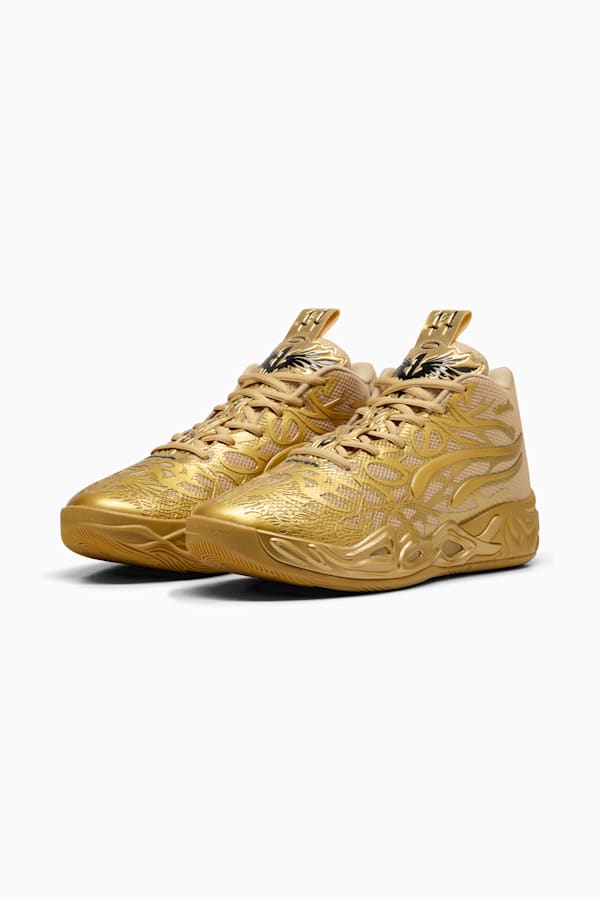 MB.04 Golden Child Basketball Shoes Unisex, PUMA Gold-Matte Puma Gold-PUMA Black, extralarge-GBR