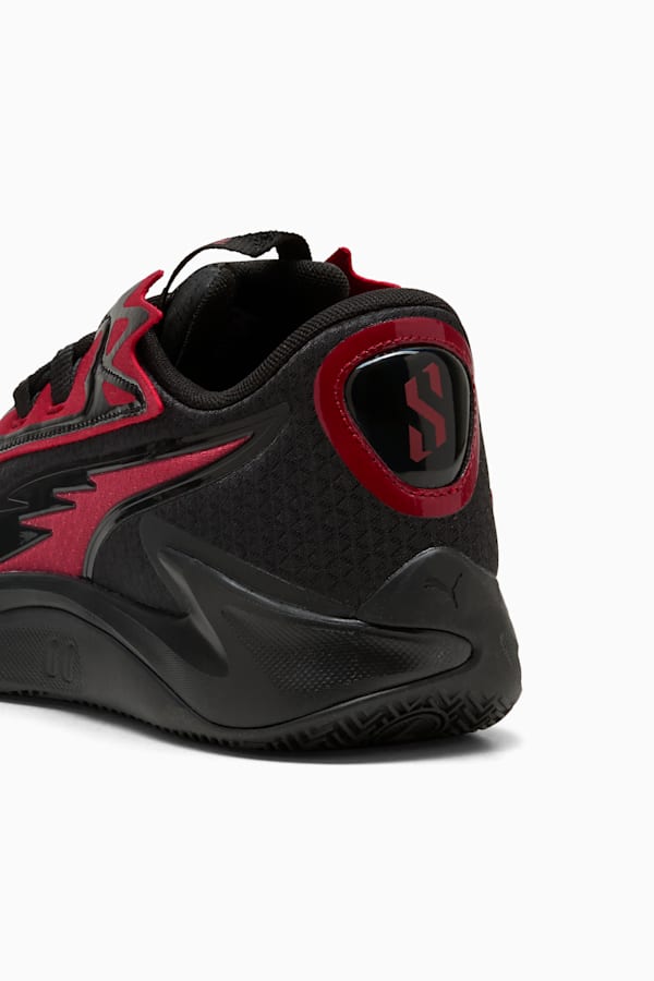 Scoot Zeros II SCRRRT Basketball Shoes Unisex, Dark Crimson-PUMA Black, extralarge