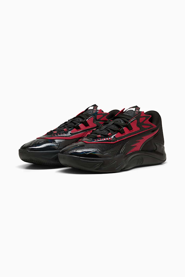 Scoot Zeros II SCRRRT Basketball Shoes Unisex, Dark Crimson-PUMA Black, extralarge