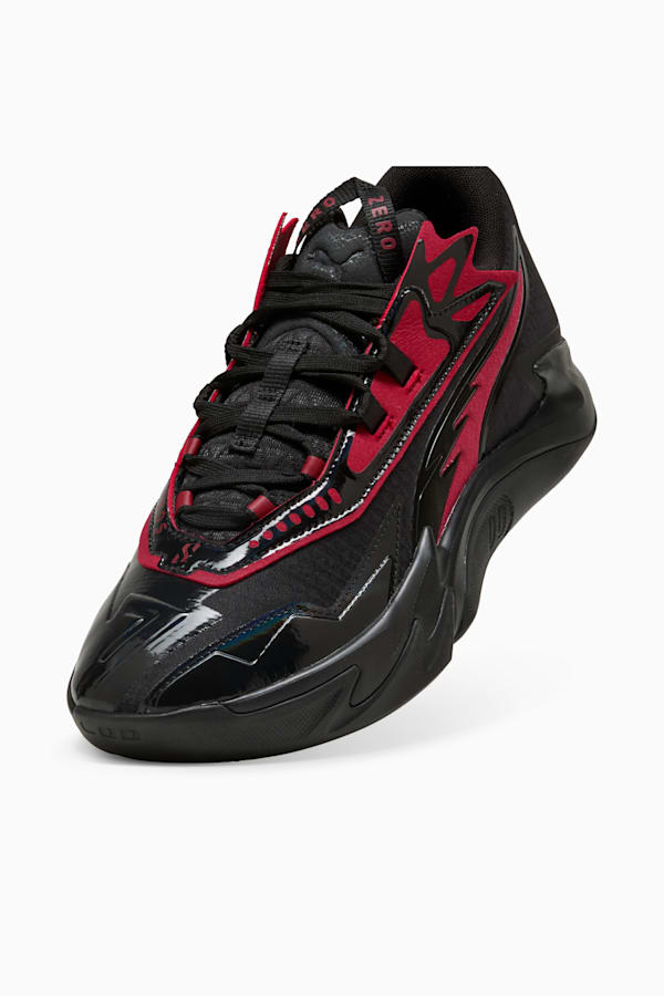 Scoot Zeros II SCRRRT Basketball Shoes Unisex, Dark Crimson-PUMA Black, extralarge