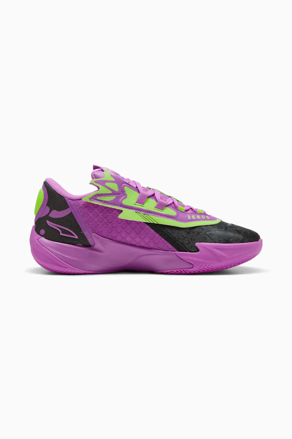 Scoot Zeros II Purple Lab Basketball Shoes Unisex, Pure Magenta-Green Glare, extralarge-GBR
