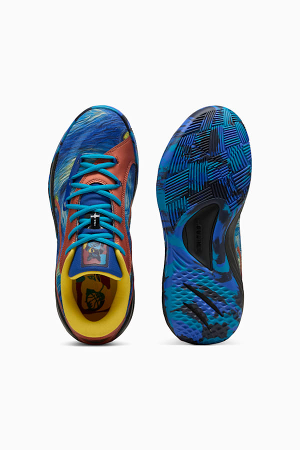 All-Pro NITRO™ SQD Dylan Exhibit Basketball Boots Unisex, Vivid Blue-Tropical Blue, extralarge
