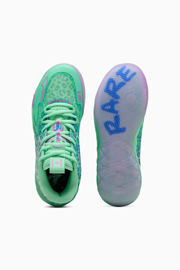 MB.01 Alien Safari Basketball Shoes Unisex, Green Glimmer-Pure Magenta-Hyperlink Blue, extralarge