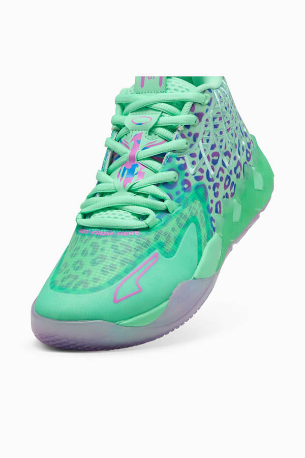 MB.01 Alien Safari Basketball Shoes Unisex, Green Glimmer-Pure Magenta-Hyperlink Blue, extralarge