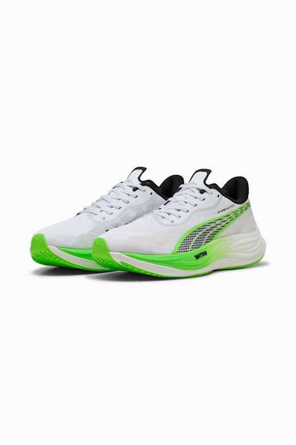 PUMA x HYROX Velocity NITRO™ 3 Running Shoes Men, PUMA White-Green Glare, extralarge
