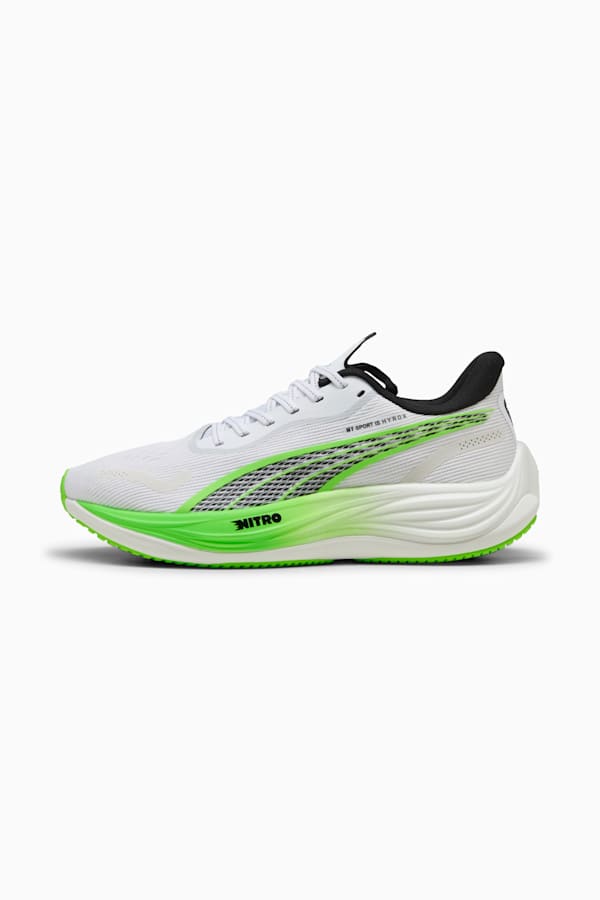 PUMA x HYROX Velocity NITRO™ 3 Running Shoes Men, PUMA White-Green Glare, extralarge
