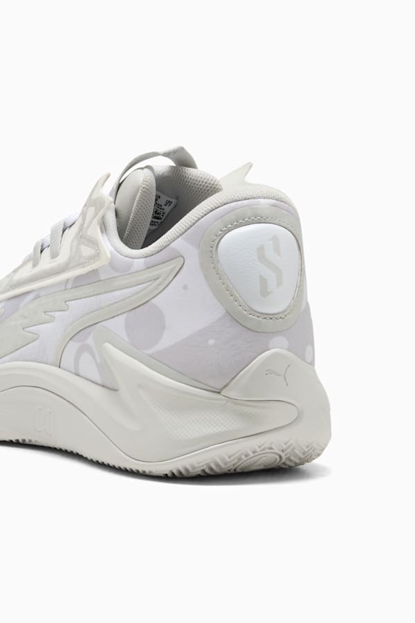Scoot Zeros II Basketball Shoes Unisex, Glacial Gray-PUMA White, extralarge-GBR