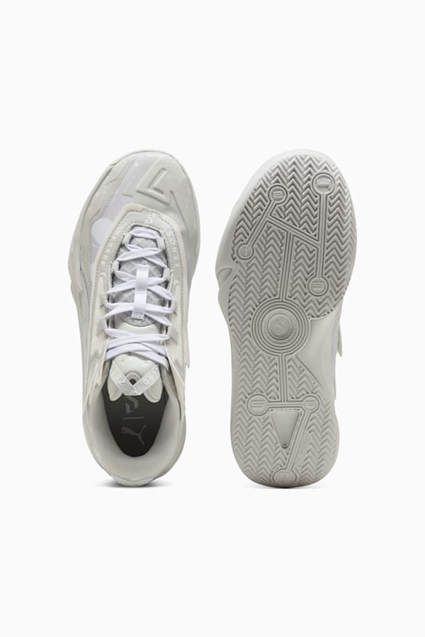 Scoot Zeros II Basketball Shoes Unisex, Glacial Gray-PUMA White, extralarge-GBR