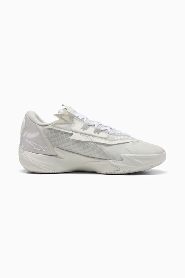 Scoot Zeros II Basketball Shoes Unisex, Glacial Gray-PUMA White, extralarge-GBR