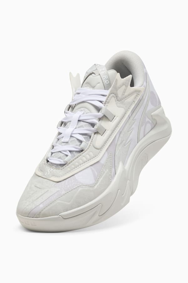 Scoot Zeros II Basketball Shoes Unisex, Glacial Gray-PUMA White, extralarge-GBR