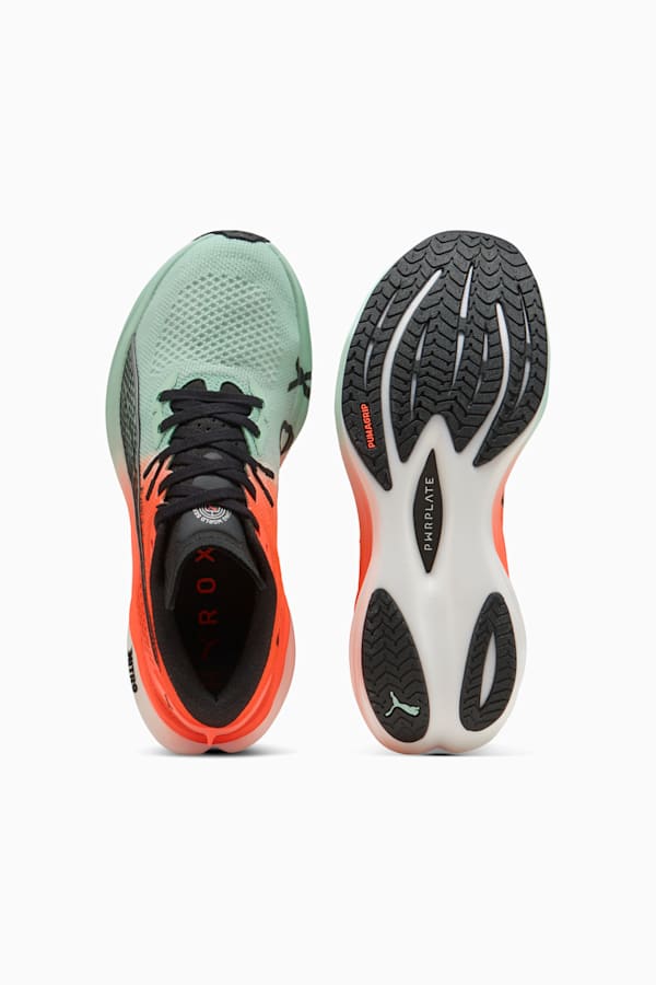 PUMA x HYROX Deviate NITRO™ 3 Running Shoes Women, Mint Melt-Glowing Red, extralarge-GBR