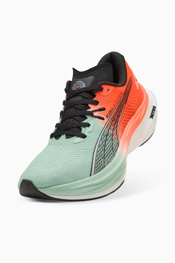 PUMA x HYROX Deviate NITRO™ 3 Running Shoes Women, Mint Melt-Glowing Red, extralarge-GBR