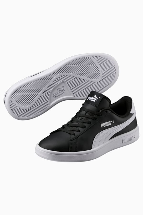 PUMA Smash V2 Trainers Youth, Puma Black-Puma White, extralarge-GBR