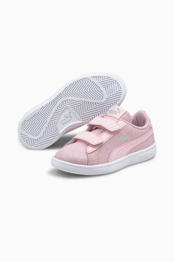 PUMA Smash v2 Glitz Glam Sneakers Kids, Pink Lady-Pink Lady, extralarge