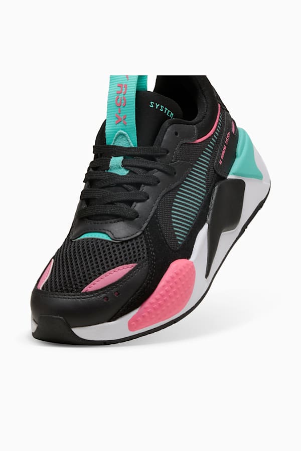 RS-X Reinvention Trainers, PUMA Black-Aquatic, extralarge