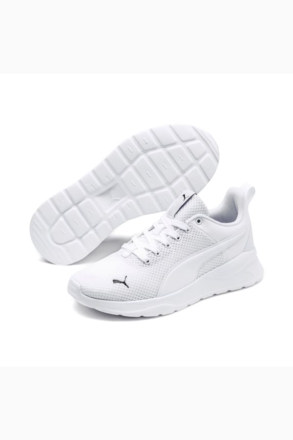 Anzarun Lite Youth Trainers, Puma White-Puma White, extralarge