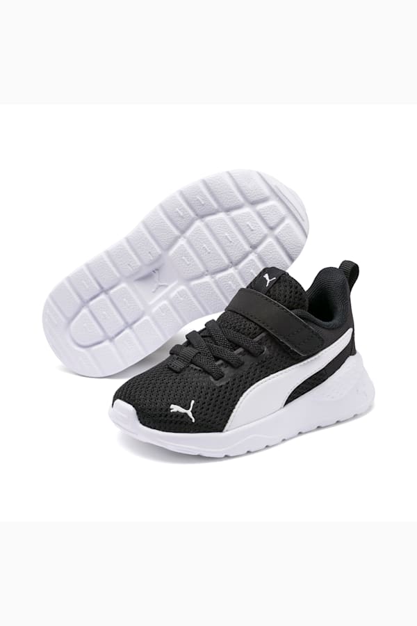 Anzarun Lite Babies' Trainers, Puma Black-Puma White, extralarge