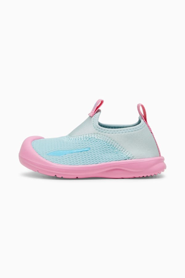 Aquacat Shield Kids' Sandals, Turquoise Surf-Bright Aqua-Fast Pink, extralarge