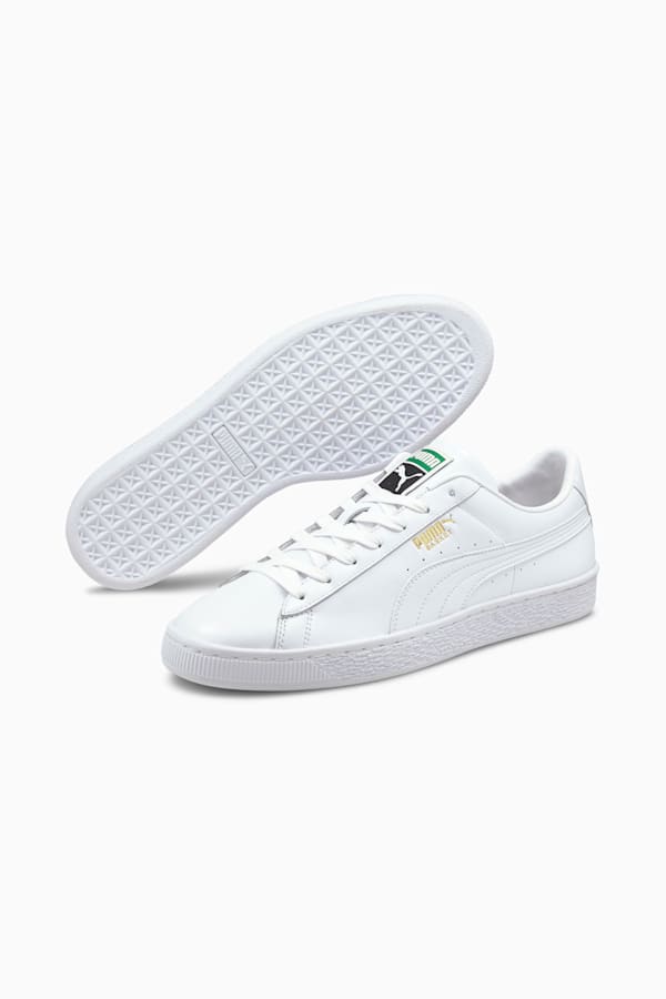 Basket Classic XXI Trainers, Puma White-Puma White, extralarge