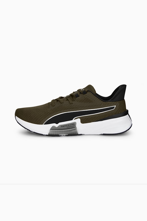 PWRFRAME Men's Training Shoes, Deep Olive-Puma Black, extralarge