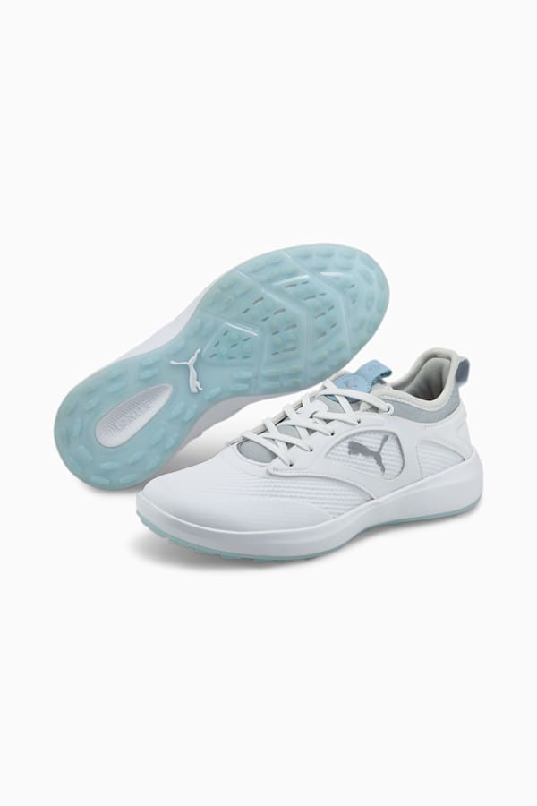 IGNITE Malibu Golf Shoes Women, PUMA White-PUMA Silver-Lucite, extralarge