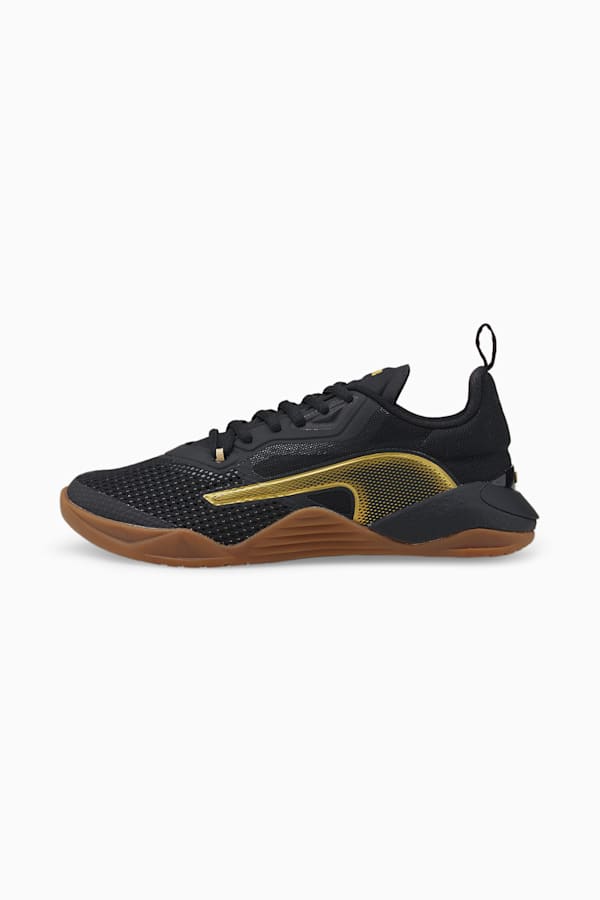 Fuse 2.0 Women's Training Shoes, Puma Black-Metallic Gold, extralarge