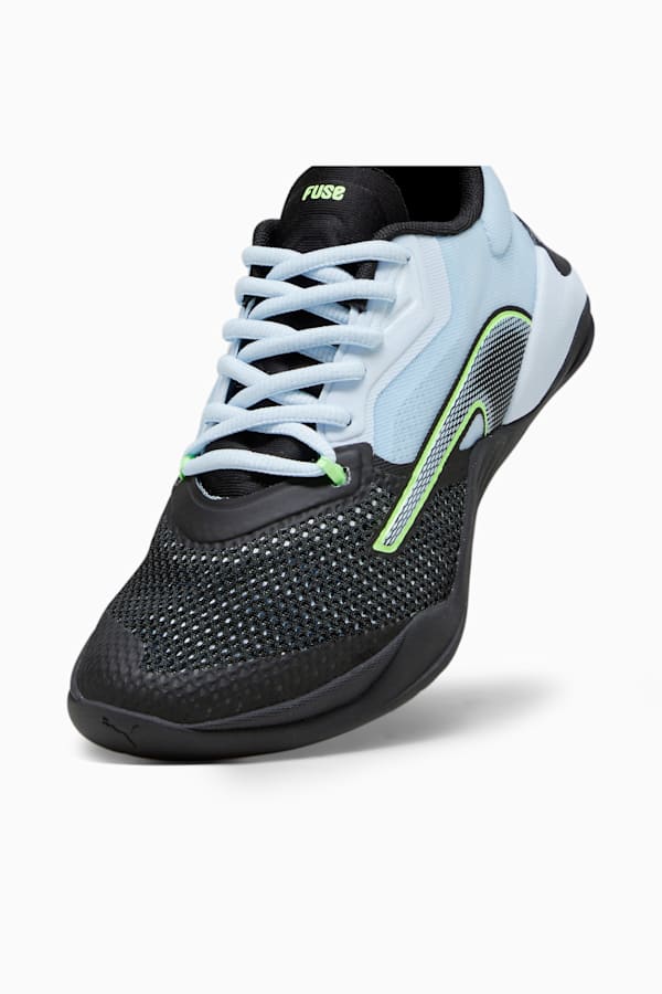 Fuse 2.0 Women's Training Shoes, PUMA Black-Icy Blue-Speed Green, extralarge-GBR