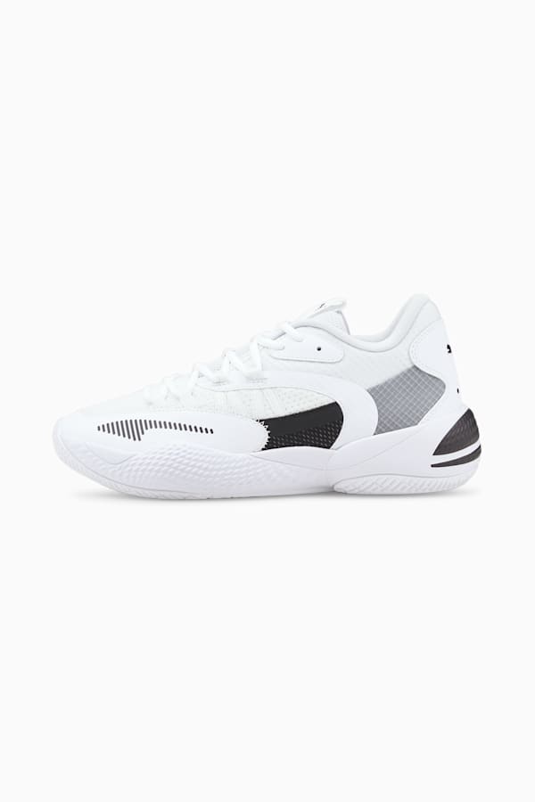 Court Rider 2.0 Basketball Shoes, Puma White-Puma Black, extralarge