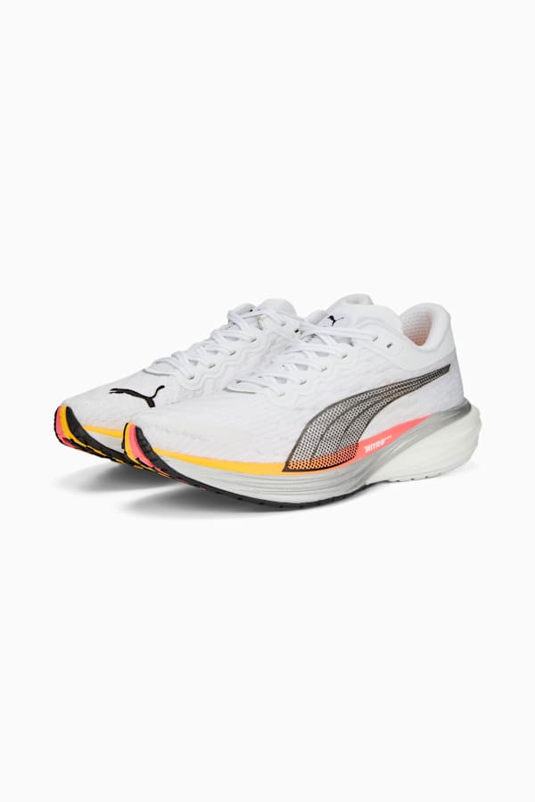 Deviate NITRO™ 2 Men's Running Shoes, Puma White-Sunset Glow-Sun Stream, extralarge-GBR