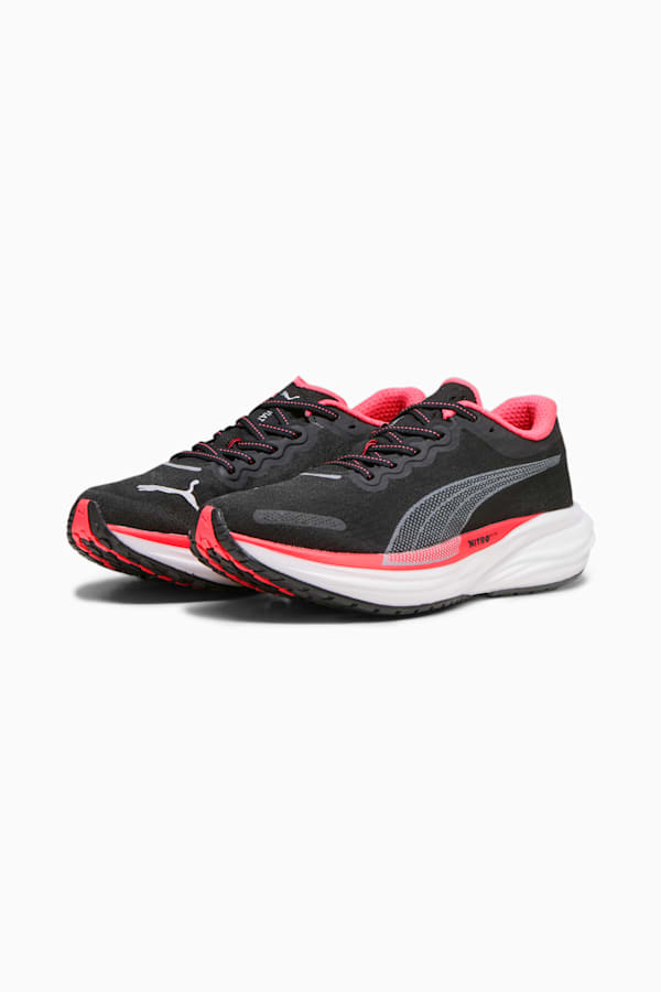 Deviate NITRO™ 2 Women's Running Shoes, PUMA Black-Fire Orchid, extralarge