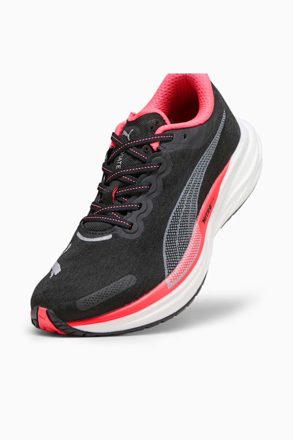 Deviate NITRO™ 2 Women's Running Shoes, PUMA Black-Fire Orchid, extralarge