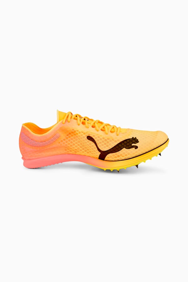 evoSPEED Distance Nitro Elite Track and Field Spikes, Sun Stream-Sunset Glow-Puma Black, extralarge