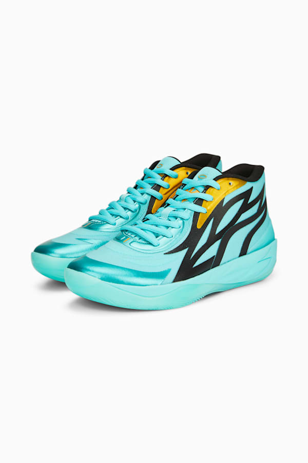 MB.02 HONEYCOMB Basketball Shoes, Elektro Aqua, extralarge