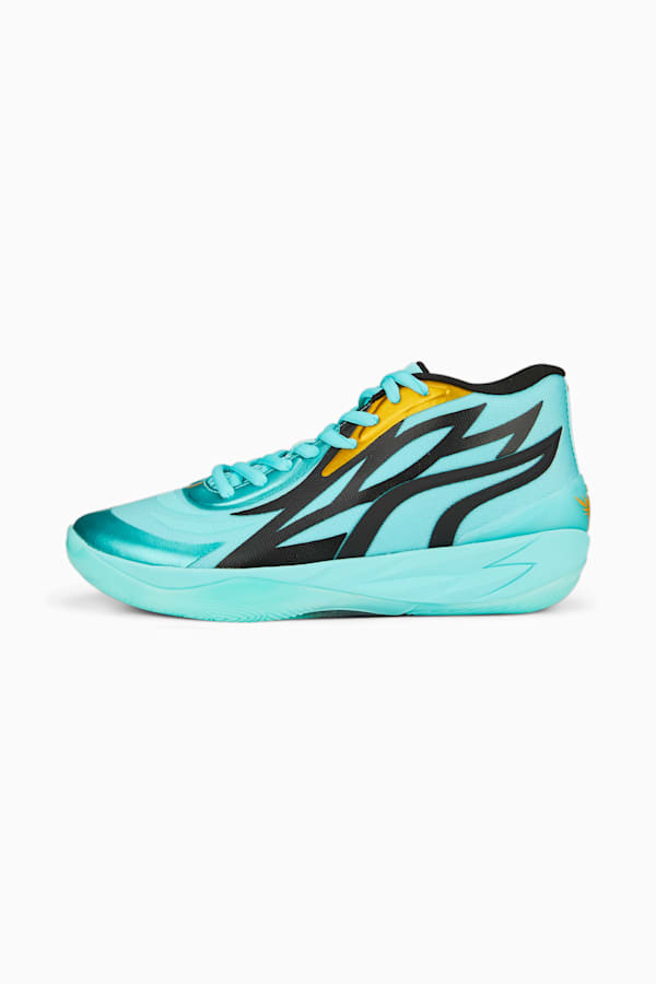 MB.02 HONEYCOMB Basketball Shoes, Elektro Aqua, extralarge