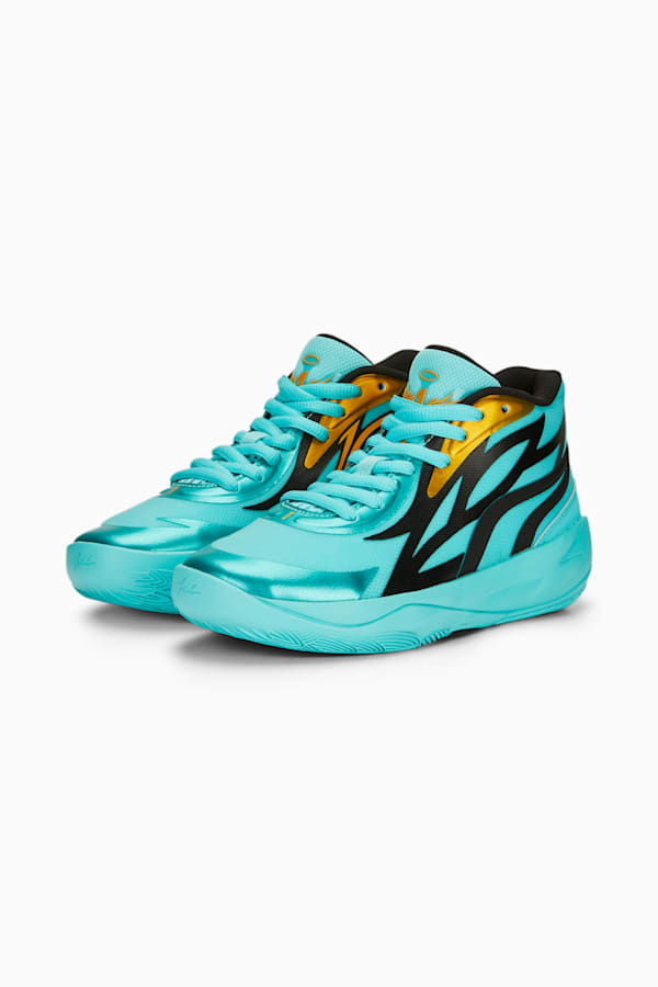 MB.02 Basketball Shoes Youth, Elektro Aqua, extralarge-GBR