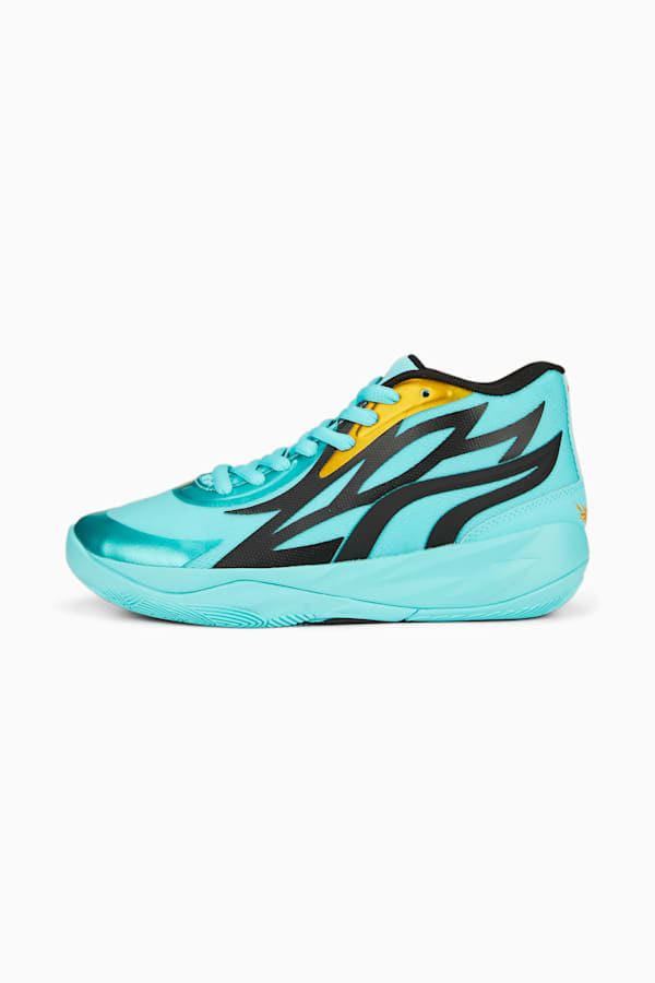 MB.02 Basketball Shoes Youth, Elektro Aqua, extralarge-GBR