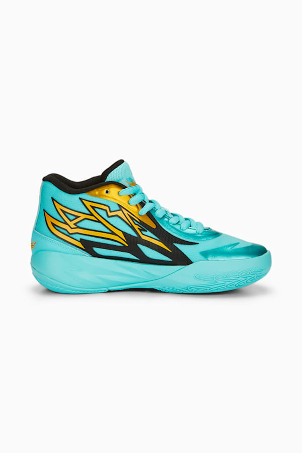 MB.02 Basketball Shoes Youth, Elektro Aqua, extralarge-GBR