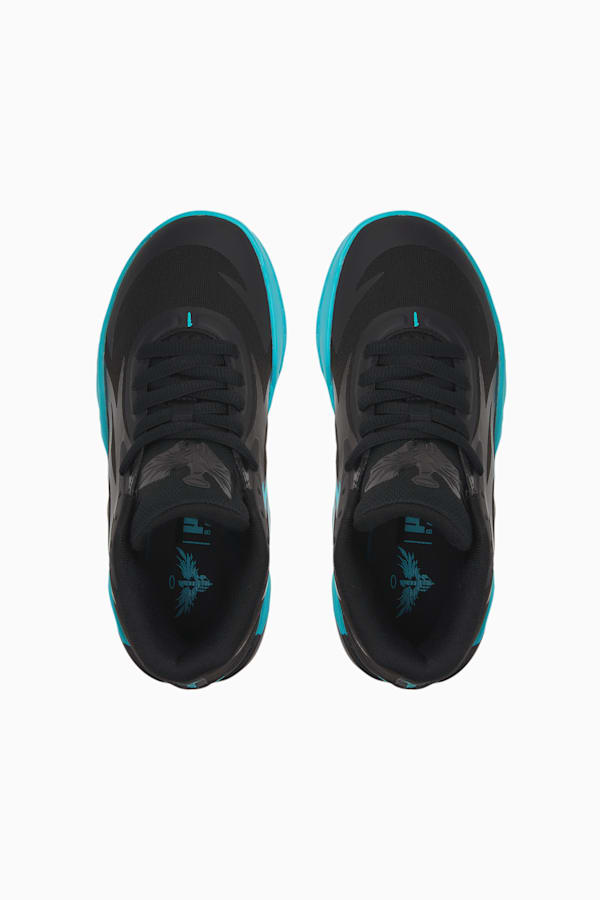 MB.02 Basketball Shoes Youth, Puma Black-Blue Atoll, extralarge-GBR