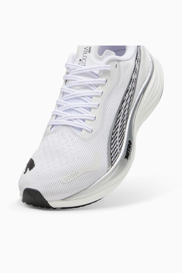 Velocity NITRO™ 3 Men's Running Shoes, PUMA White-PUMA Silver-PUMA Black, extralarge