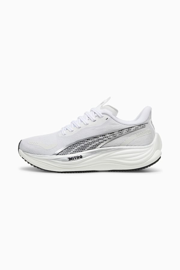 Velocity NITRO™ 3 Women's Running Shoes, PUMA White-PUMA Silver-PUMA Black, extralarge