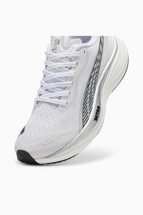 Velocity NITRO™ 3 Women's Running Shoes, PUMA White-PUMA Silver-PUMA Black, extralarge