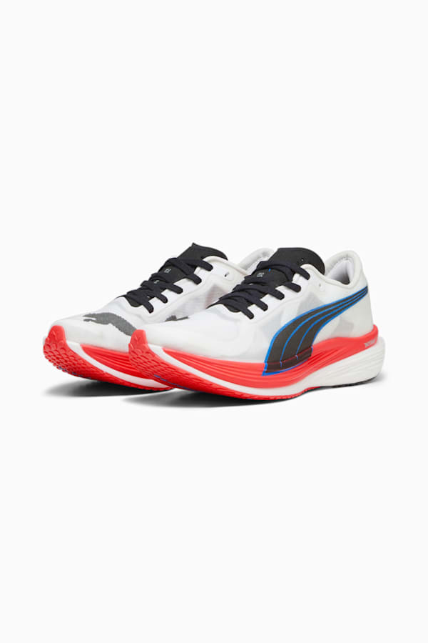 Deviate NITRO Elite 2 Women's Running Shoes, PUMA White-Fire Orchid-Ultra Blue-PUMA Black, extralarge